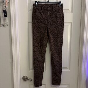 American Eagle Outfitters Brown Leopard Leggings